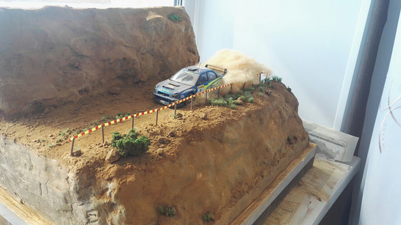 Diorama - Diorama, Stand modeling, Rally, Subaru