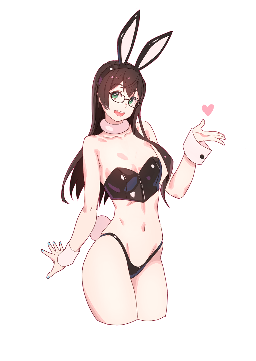 Ooyodo - NSFW, Kantai Collection, Ooyodo, Bunnysuit, Этти, Anime Art, Аниме