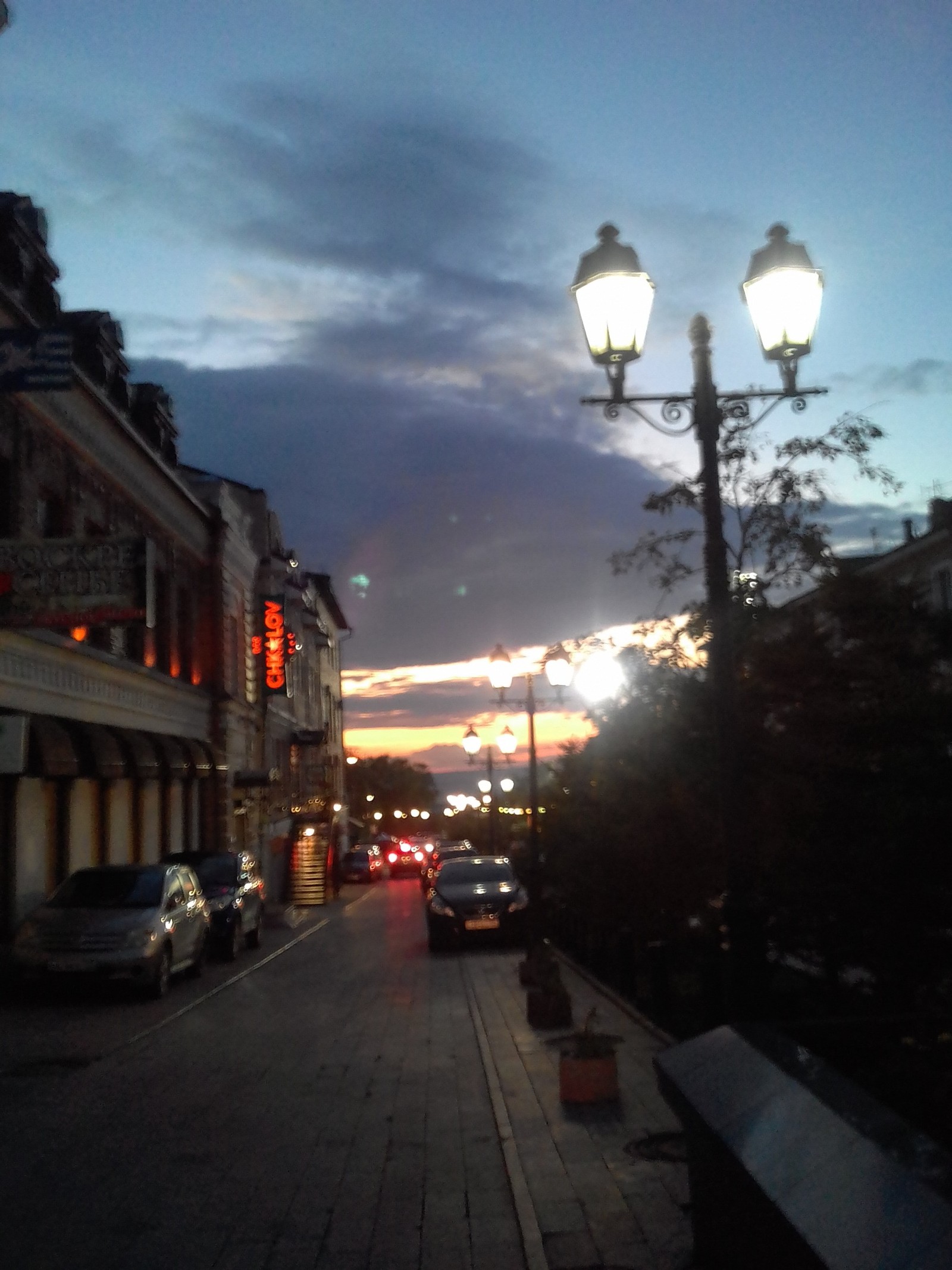 Vladivostok in the evening - My, Vladivostok, Sea, Sunset, Longpost