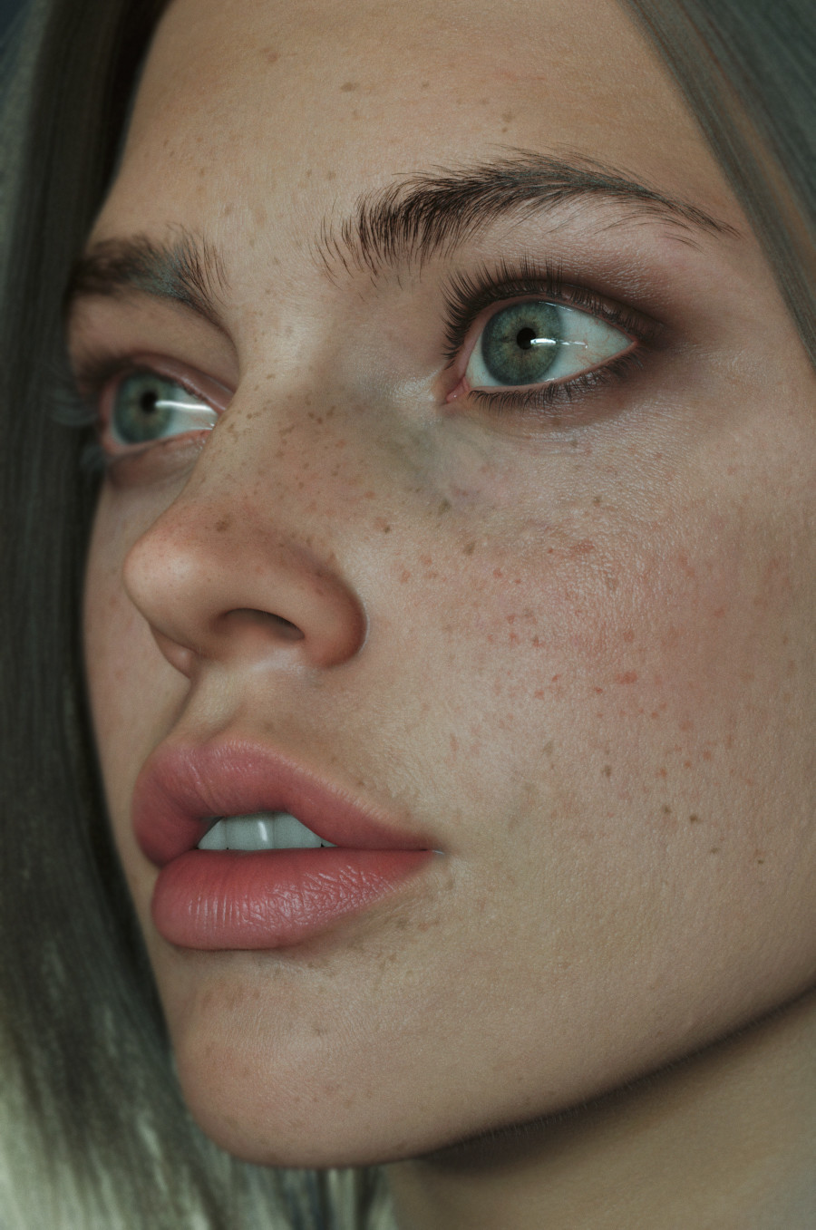 Detail and realism of contemporary 3D art - Art, 3D modeling, Girls, Realism, Longpost