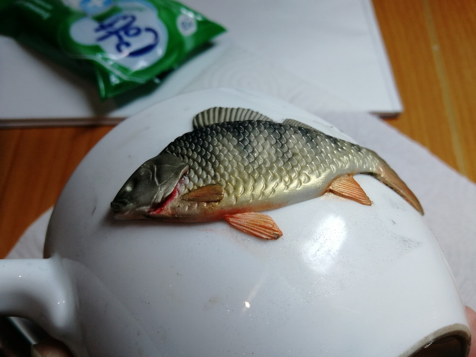 White perch transformation - My, Polymer clay, Creation, With your own hands, Needlework, Needlework with process, Hobby, Perch, Longpost