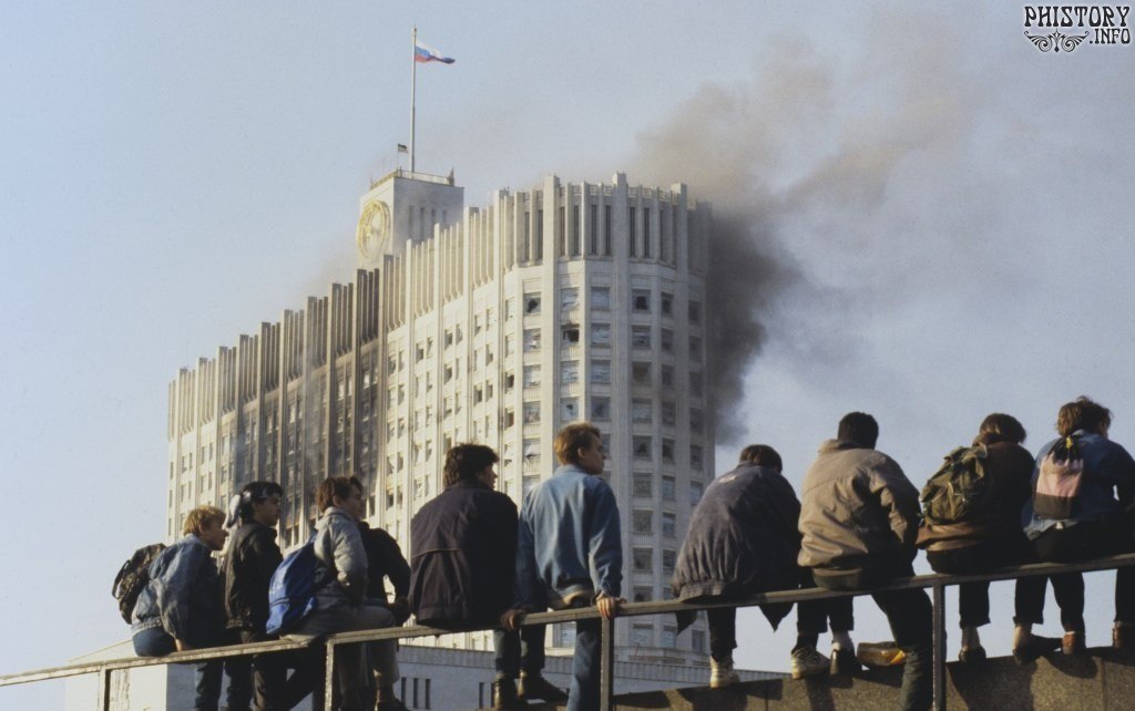 Фото Москвы 25 лет назад - История, Москва, 1993, Путч, Борис Ельцин, Беспорядки, Фотоистория, Длиннопост