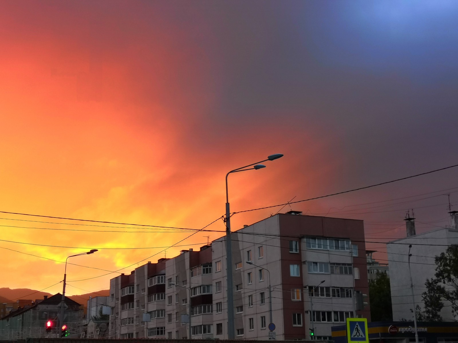 When September burns - My, Yuzhno-Sakhalinsk, September, Is burning, Autumn, dawn