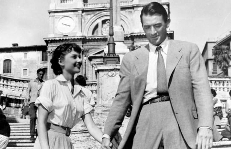 Roman holiday. - Roman holiday, Audrey Hepburn, Gregory Peck, William Wyler, Movies, Longpost