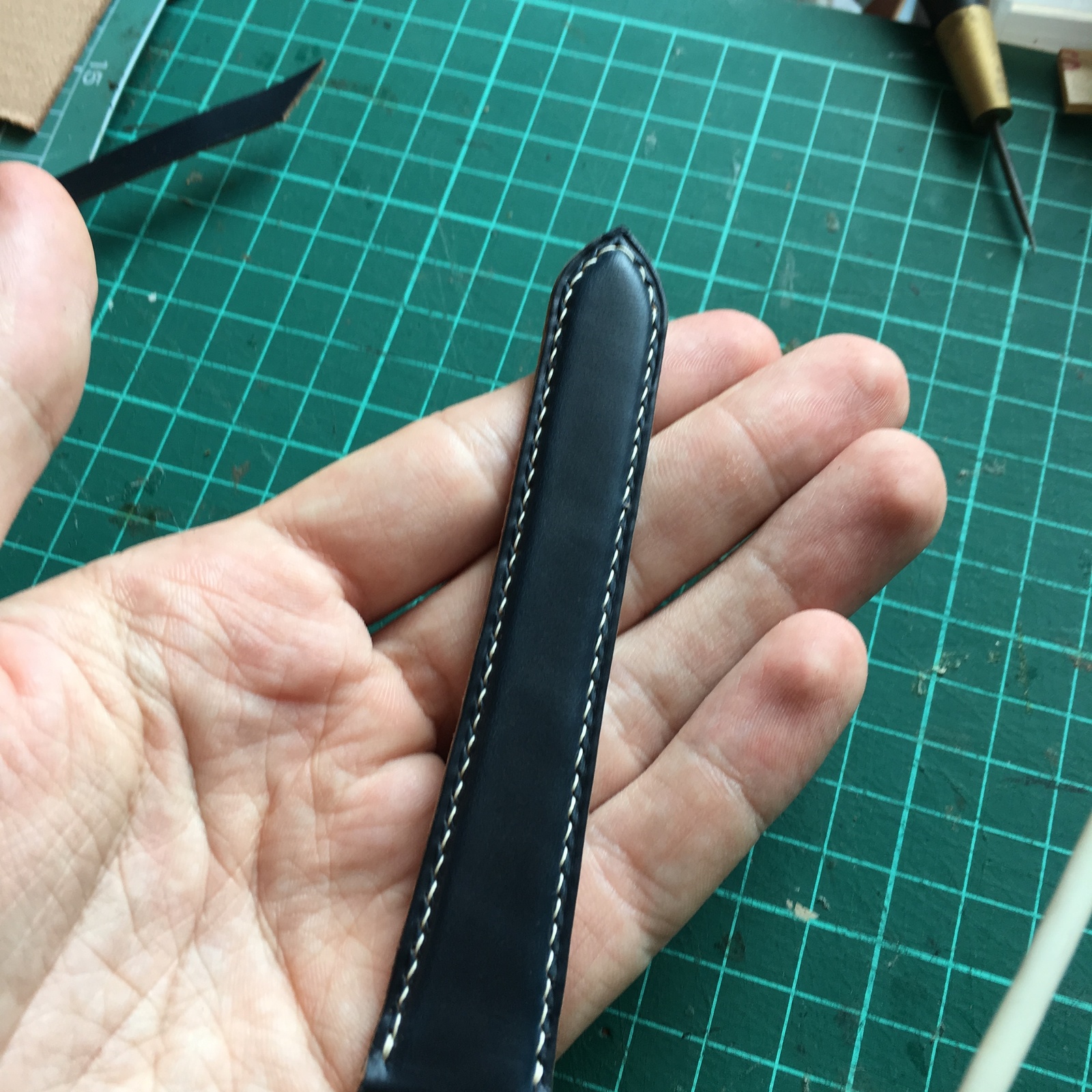 Master class: Making a watch strap 22/18. - My, Strap, Master Class, Longpost