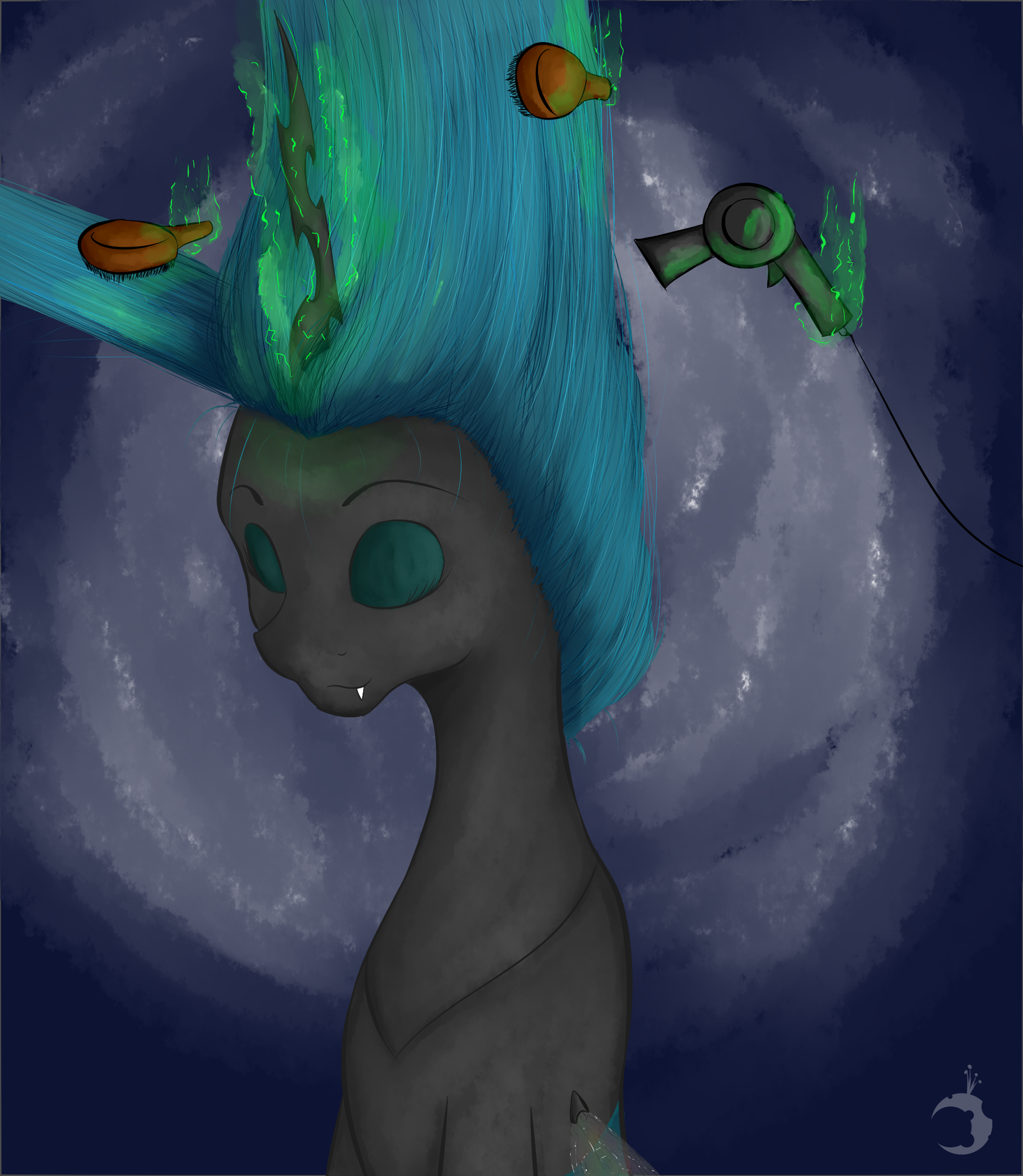 The world can wait - Моё, My Little Pony, Queen Chrysalis, Ruanshi