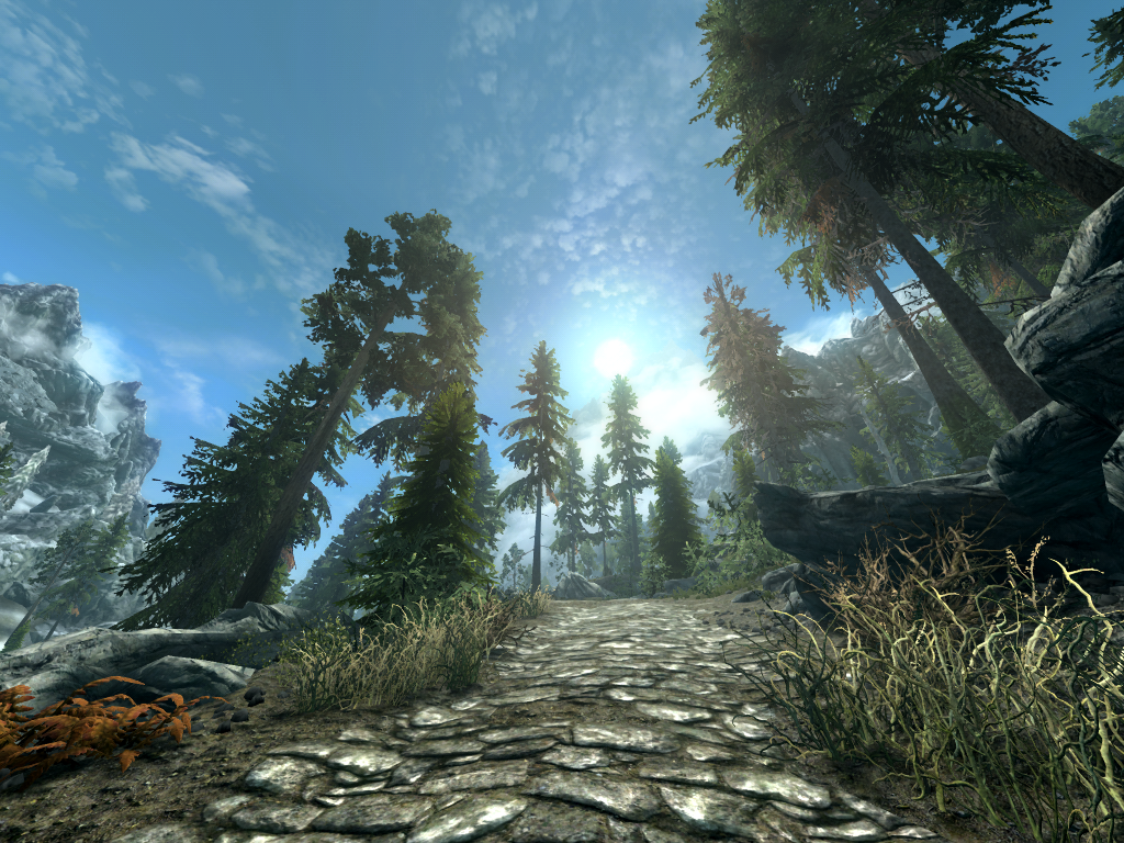 Skyrim Vol.1 - My, Skyrim, The Elder Scrolls V: Skyrim, Screenshot, Beautiful, Sky, Longpost