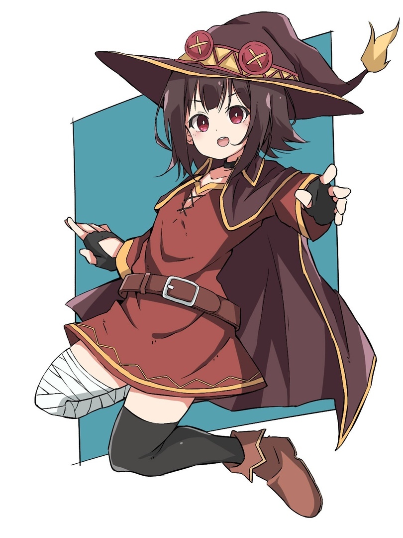 Megumin - Аниме, Konosuba, Megumin, Anime Art, Длиннопост