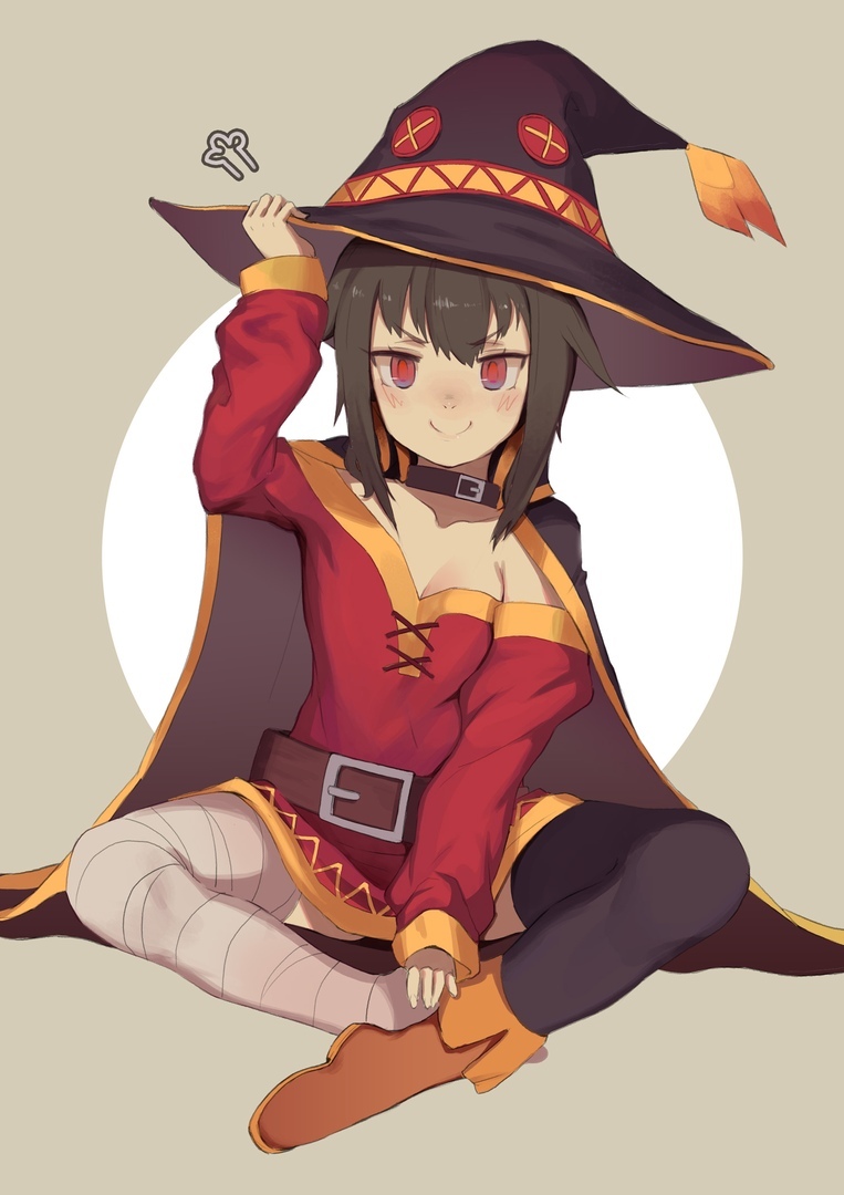 Megumin - Аниме, Konosuba, Megumin, Anime Art, Длиннопост