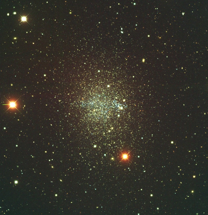 ESO telescopes photographed a dwarf galaxy in the constellation Phoenix - ESO, Space, Telescope, Dwarf, Galaxy, Constellations, Phoenix, Longpost