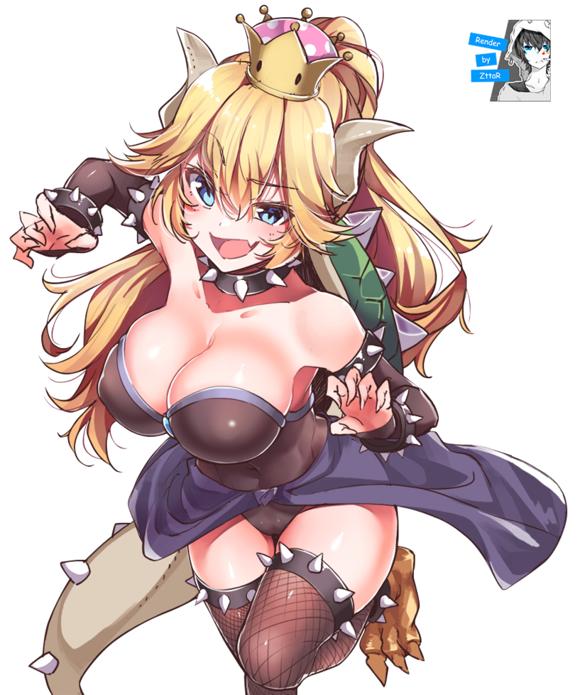 Bowsette - NSFW, Deviantart, Art, Drawing, Games, Mario, Bowsette, Longpost, Danmakuman, Zantyarz