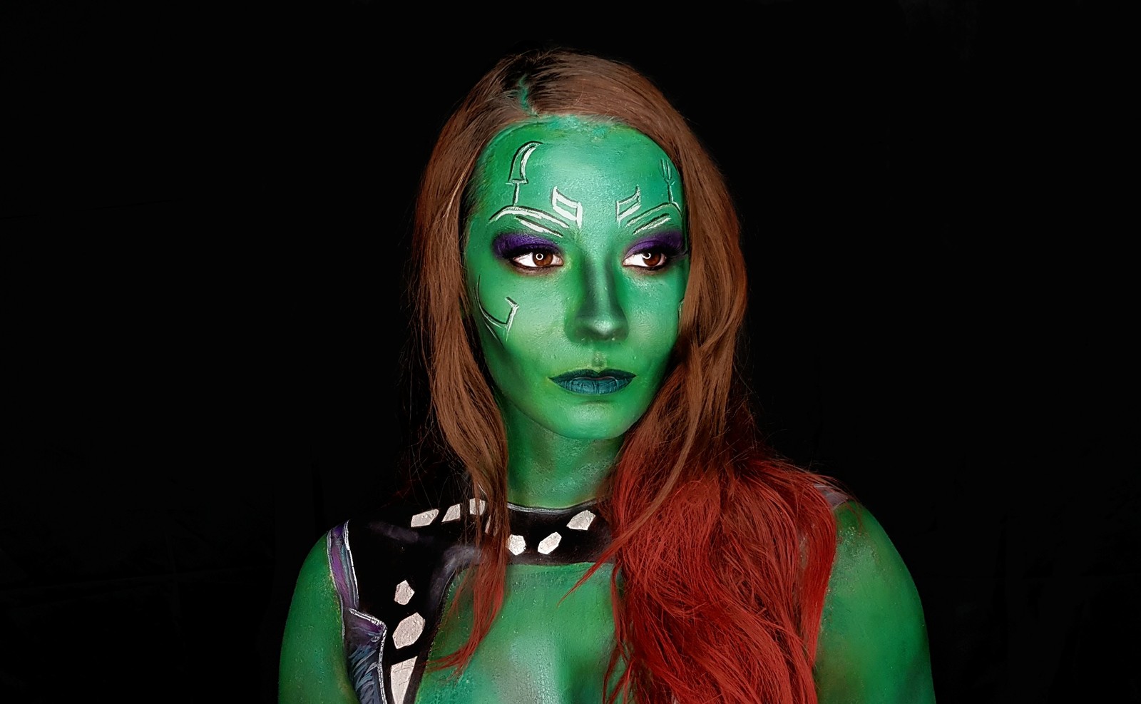 Guardian of the Galaxy and Sister Fidget - Longpost, Almaty, Bodypainting, Guardians of the Galaxy, Marvel, Makeup, Cosplay, My