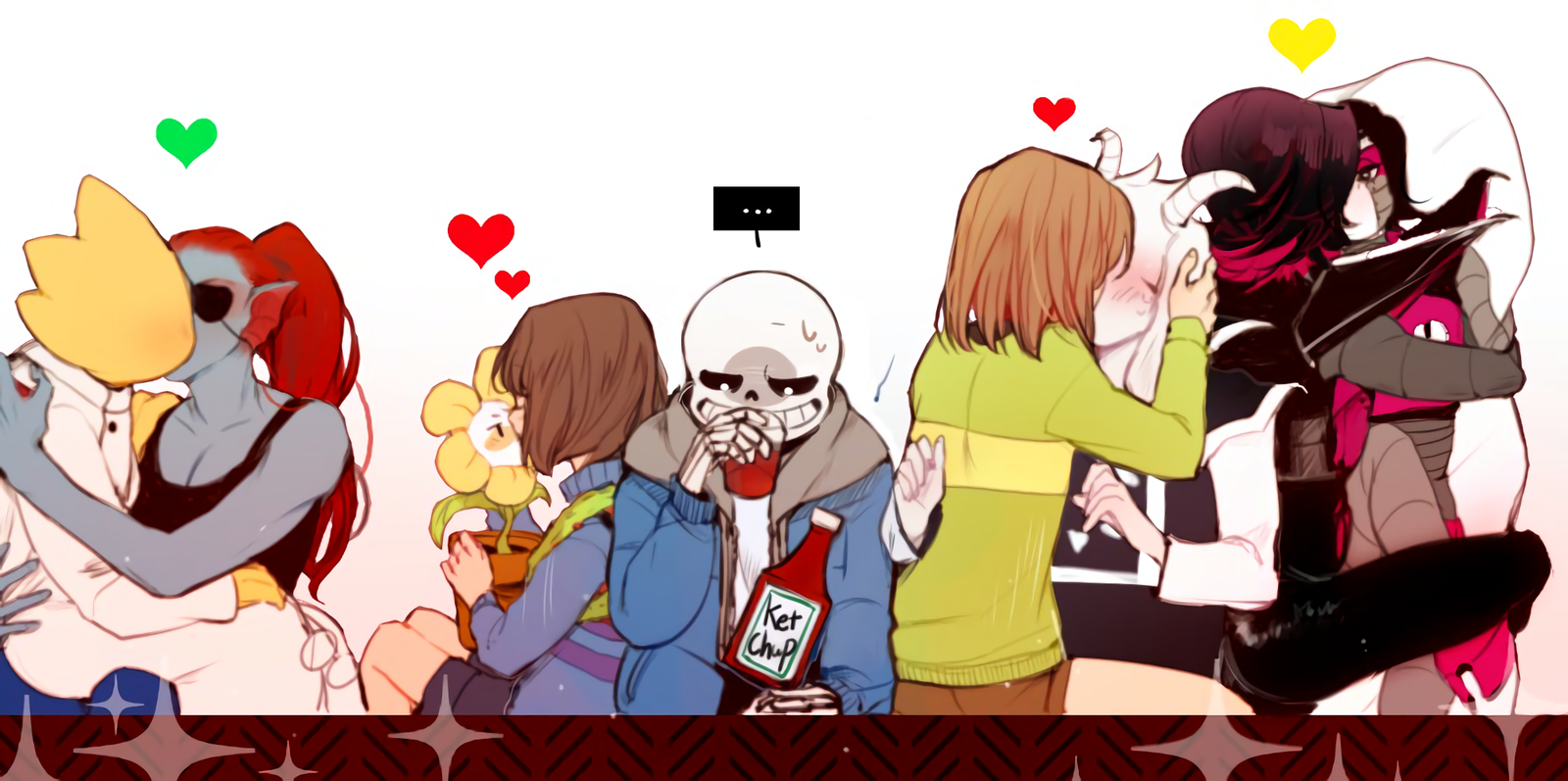 To each his own - Undertale, Games, Art, Everything, Kiss