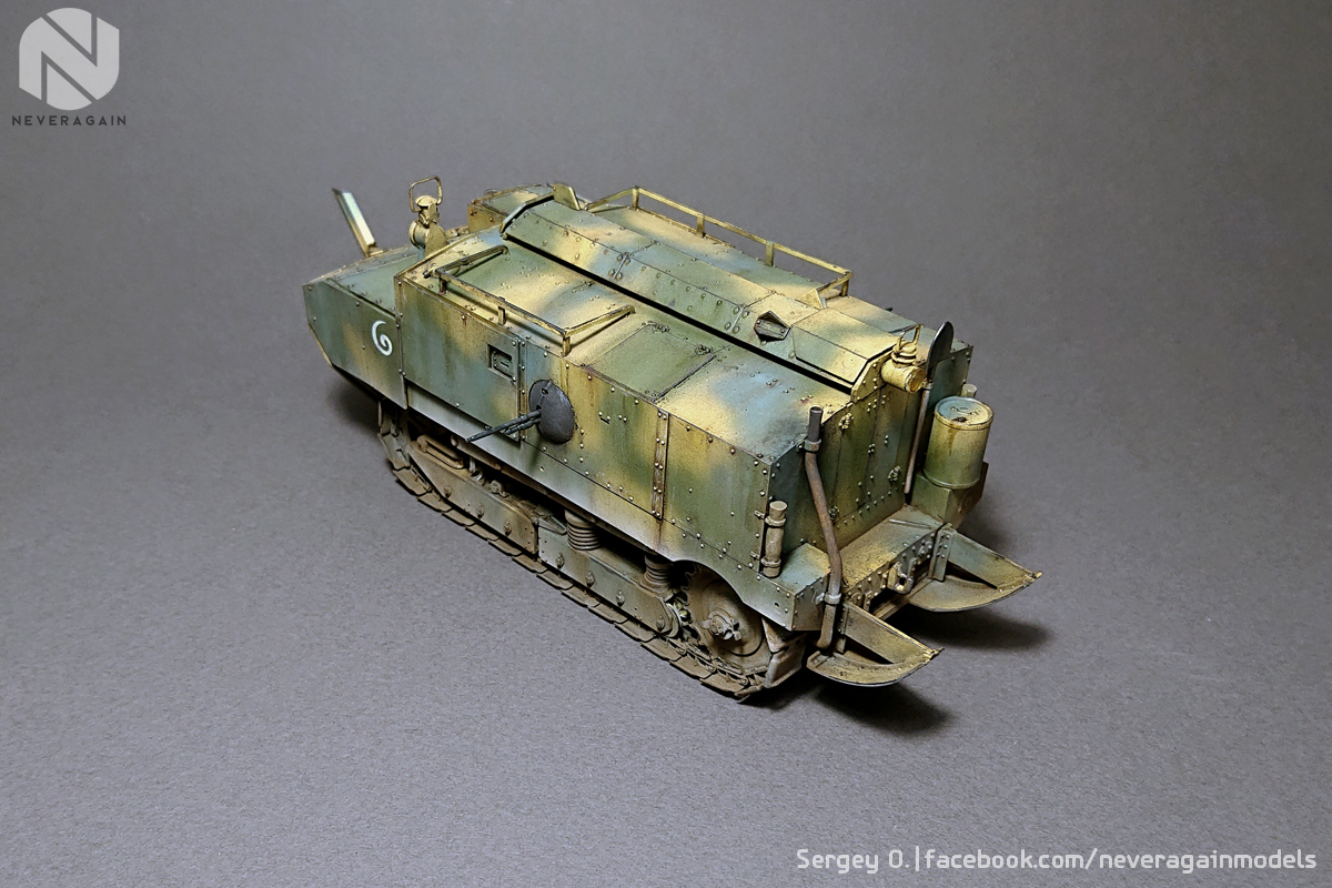 Schneider CA1 - the first French attempt at tanks - My, Stand modeling, Scale model, Tanks, 1:35, , Hobby, Longpost