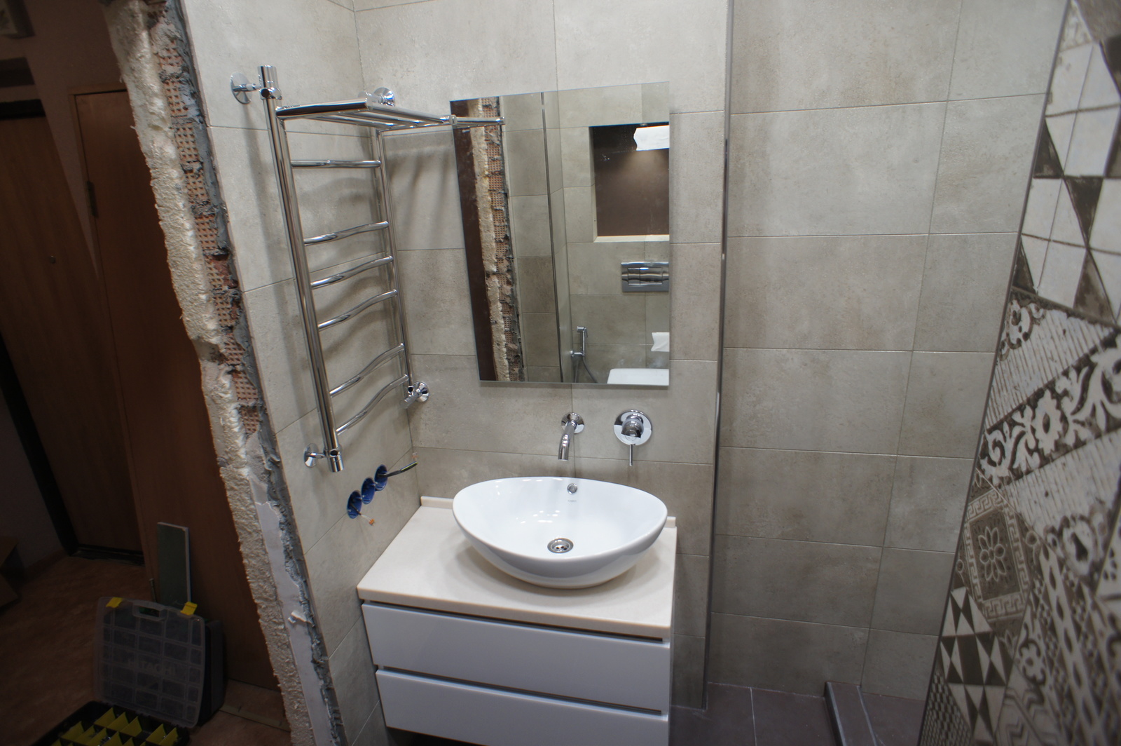 Bathroom renovation part 6 - My, Repair, Krasnoyarsk, Longpost, , Courage, Combined bathroom