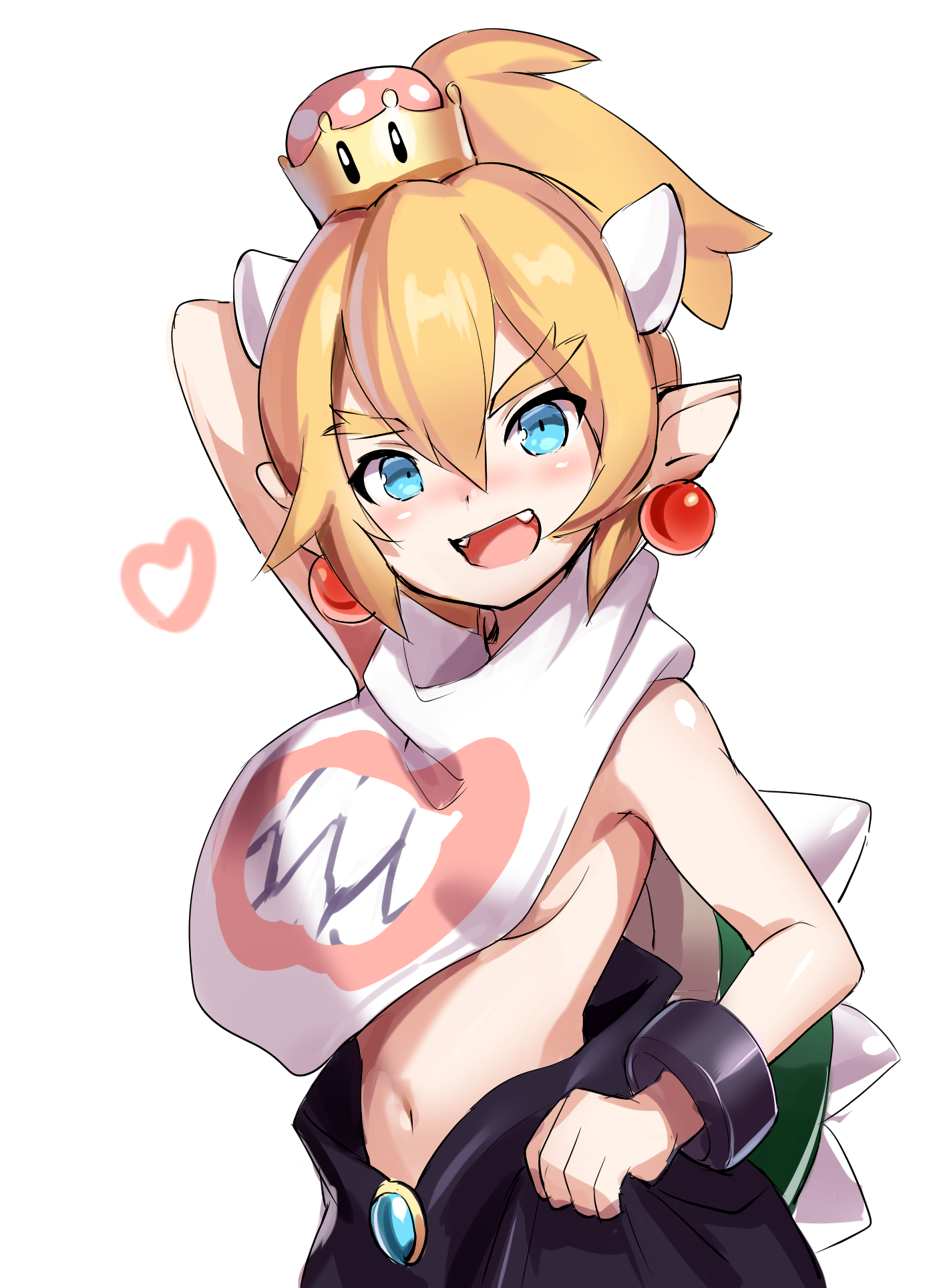 Bowsette and Bowsette Jr - Bowsette, Bowsette Jr, Anime art, Longpost, Super crown, Super mario, Nintendo, Rule 63