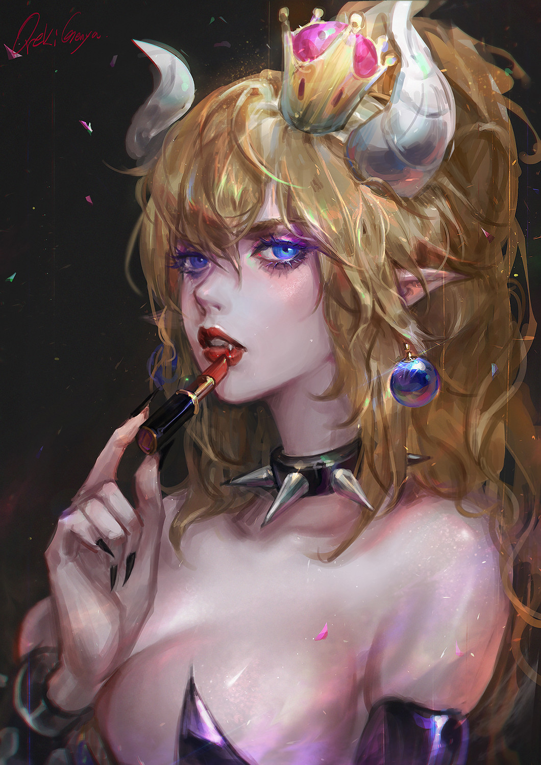 Art by Oreki Genya - Oreki genya, Арт, Bowsette, Jinx, Кукла, Аниме, Bloodborne, Длиннопост