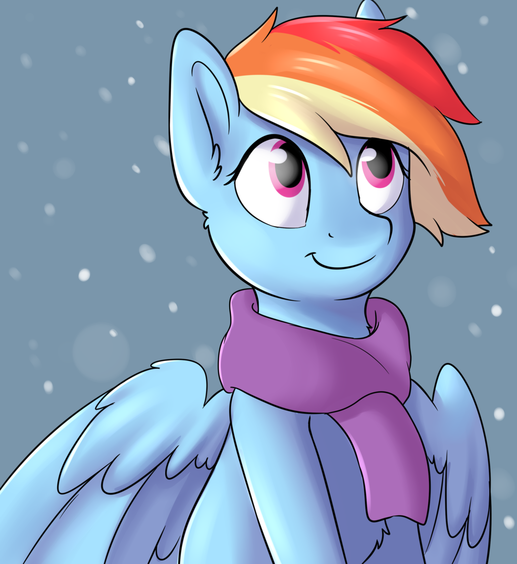 Winter Here - My little pony, Rainbow dash, Dbleki