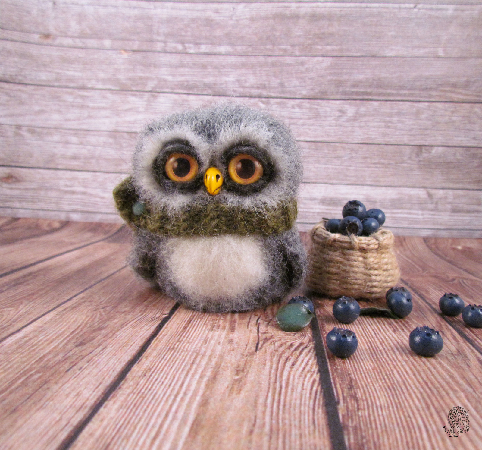 autumn owlets - My, Owl, Dry felting, Needlework without process, Longpost, Wool toy, Owlets, Handmade, Wallow