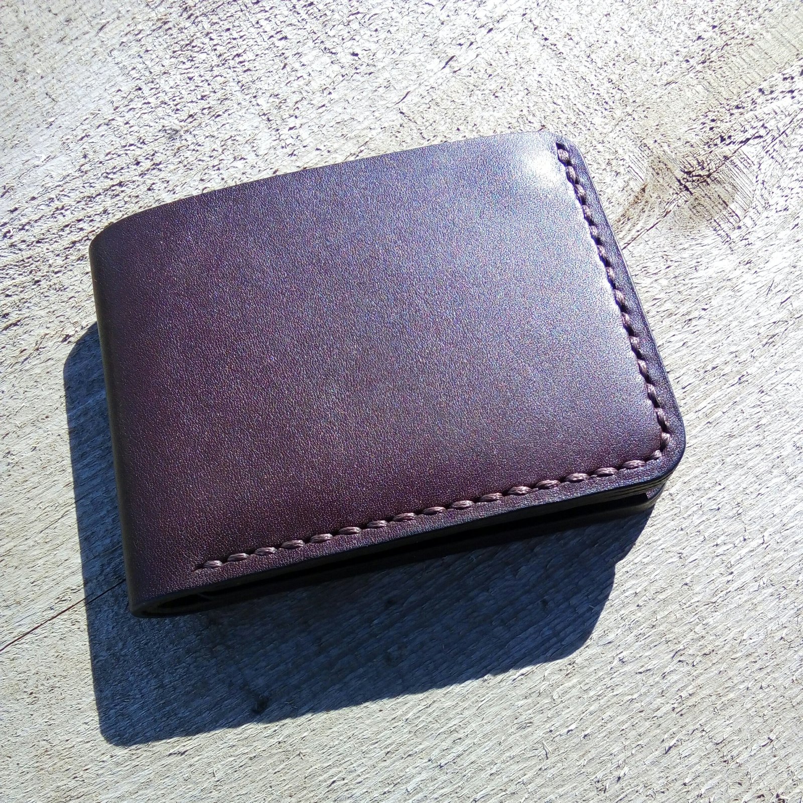 Interesting men's wallet made of genuine leather - My, Wallet, Natural leather, Handmade, Handmade, Leather products, Longpost