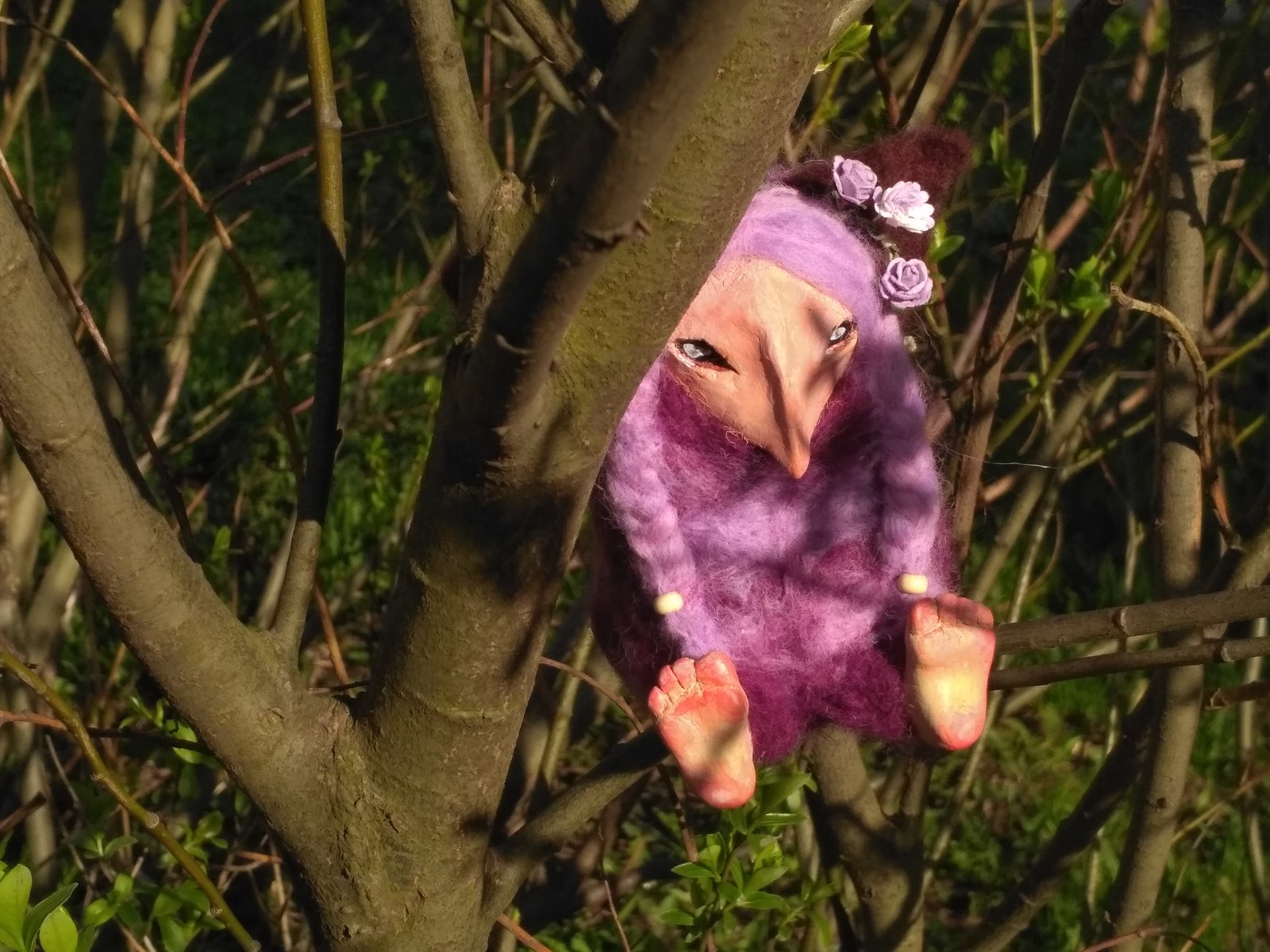 Beast of the forest - My, Needlework without process, Fox, Dry felting, Author's toy, Longpost, Polymer clay