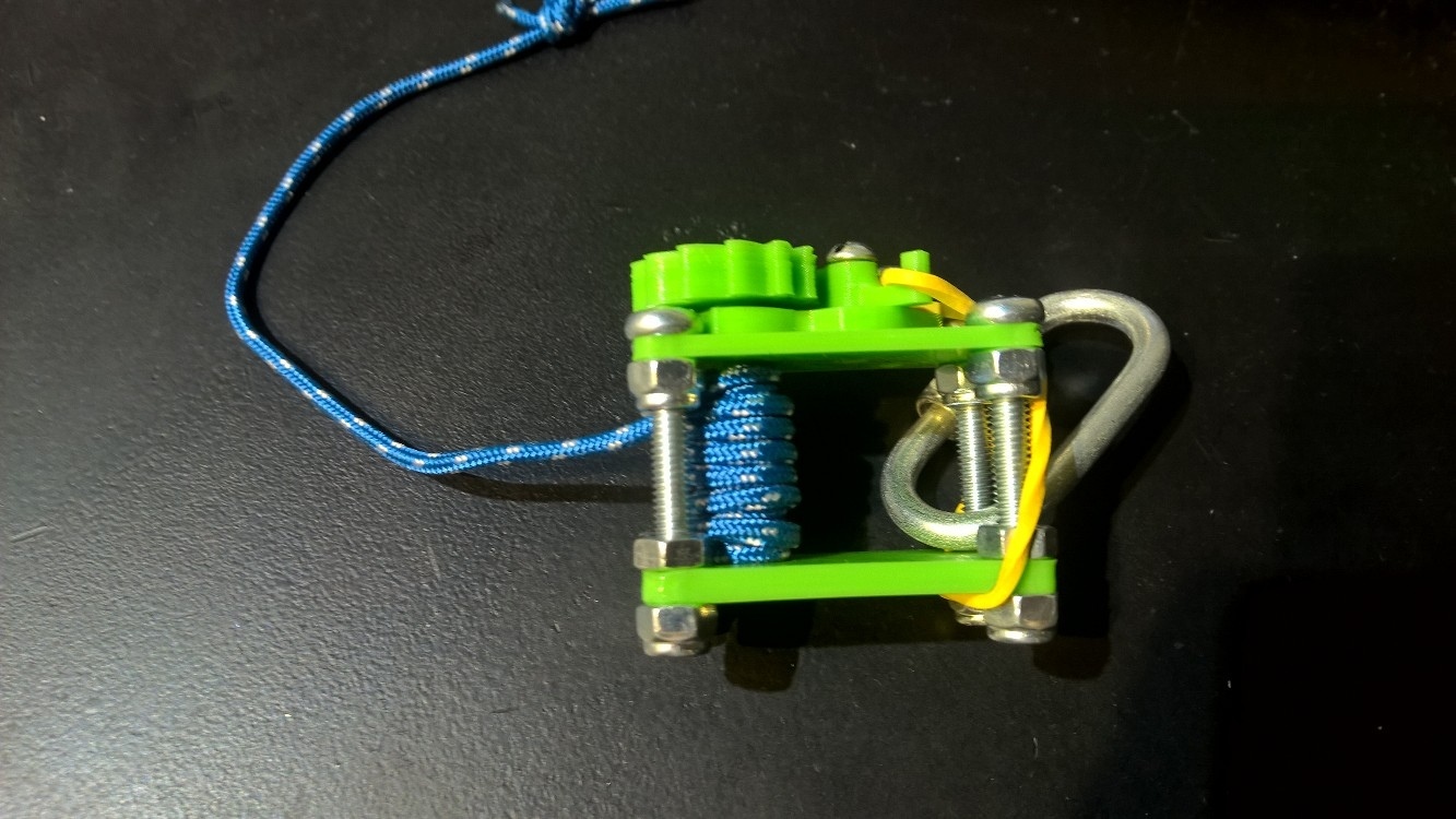 Mini winch - My, , 3D печать, Life hack