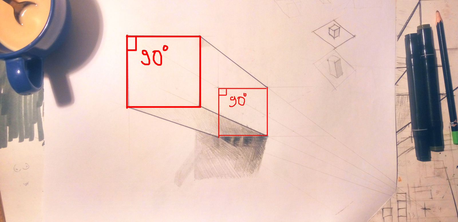 3d drawing. cube. How to learn to draw? - My, Curved Line, 3D graphics, Video, Longpost