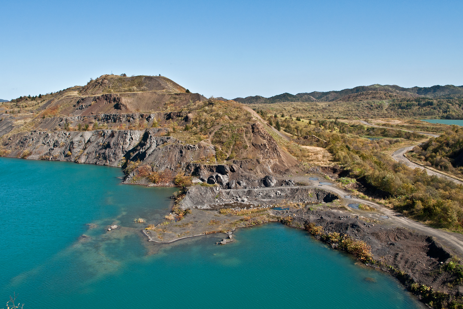 Novikovo, Quarry Lakes - My, Russia, Sakhalin, The photo, Longpost