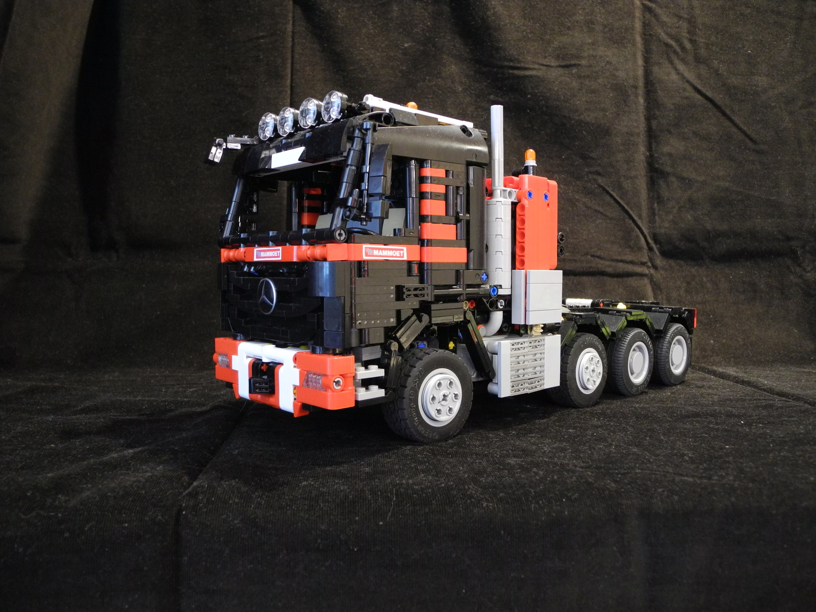 Lego mercedes actros 4165 mammoet homemade - My, Lego, Lego technic, Homemade, Video, Longpost