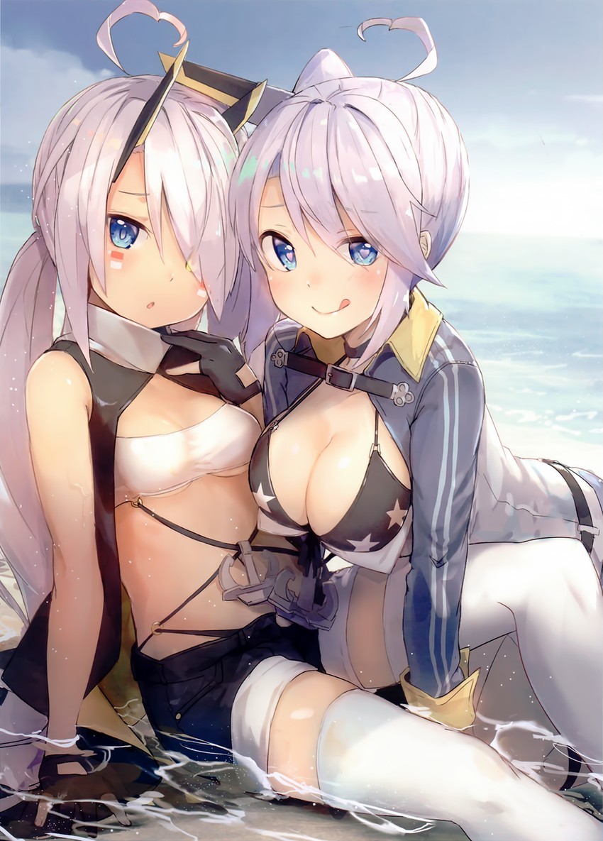 Anime Art - Аниме, Anime Art, Azur Lane, Indianapolis, Portland