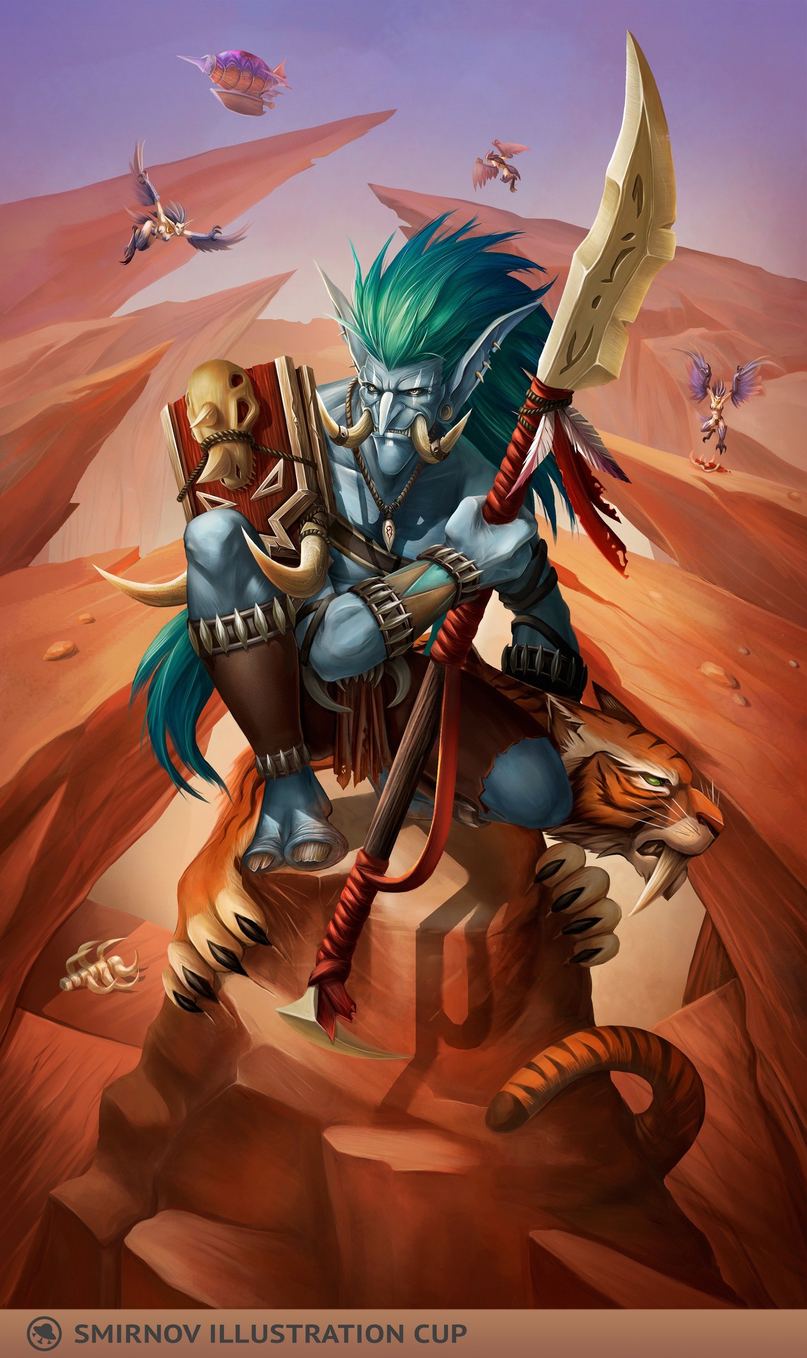 Troll hunter in Durotar - My, Blizzard, Warcraft, Wow, Troll, Hunter, , World of warcraft