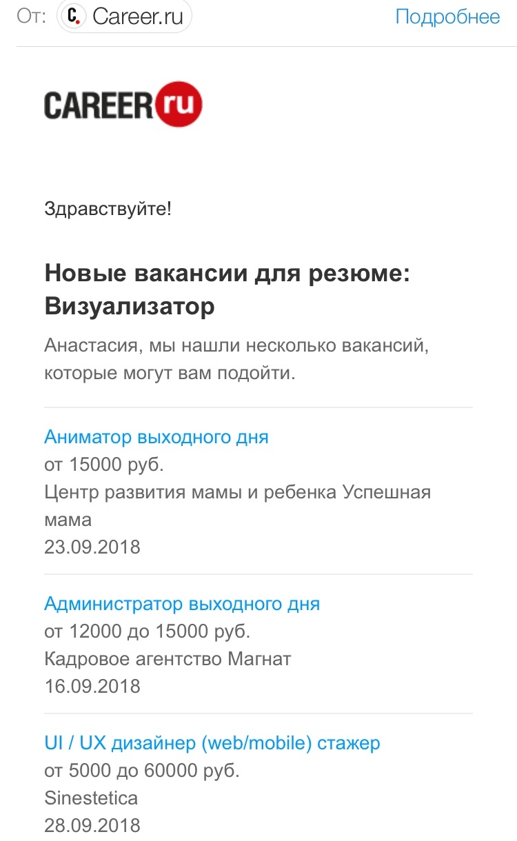 job career.ru - My, Работа мечты, Work searches