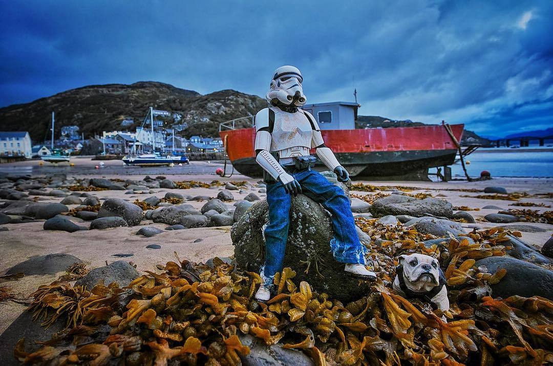 The Life of a Star Wars Toy Stormtrooper, Photographed by Darryll Jones - Star Wars, Star Wars I: The Phantom Menace, A selection, Longpost, Jointed doll