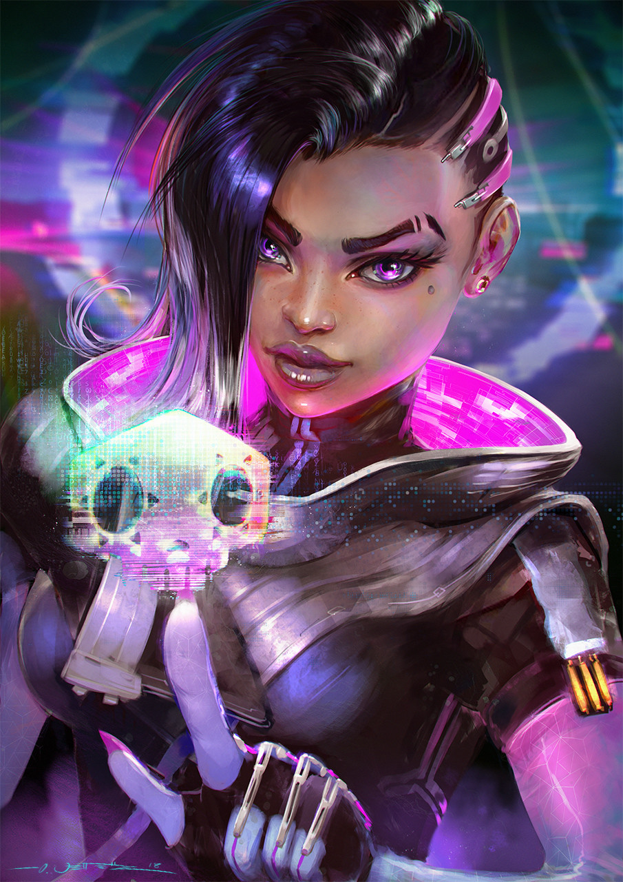 Sombra - Art, Sombra, Overwatch, Oliver Wetter