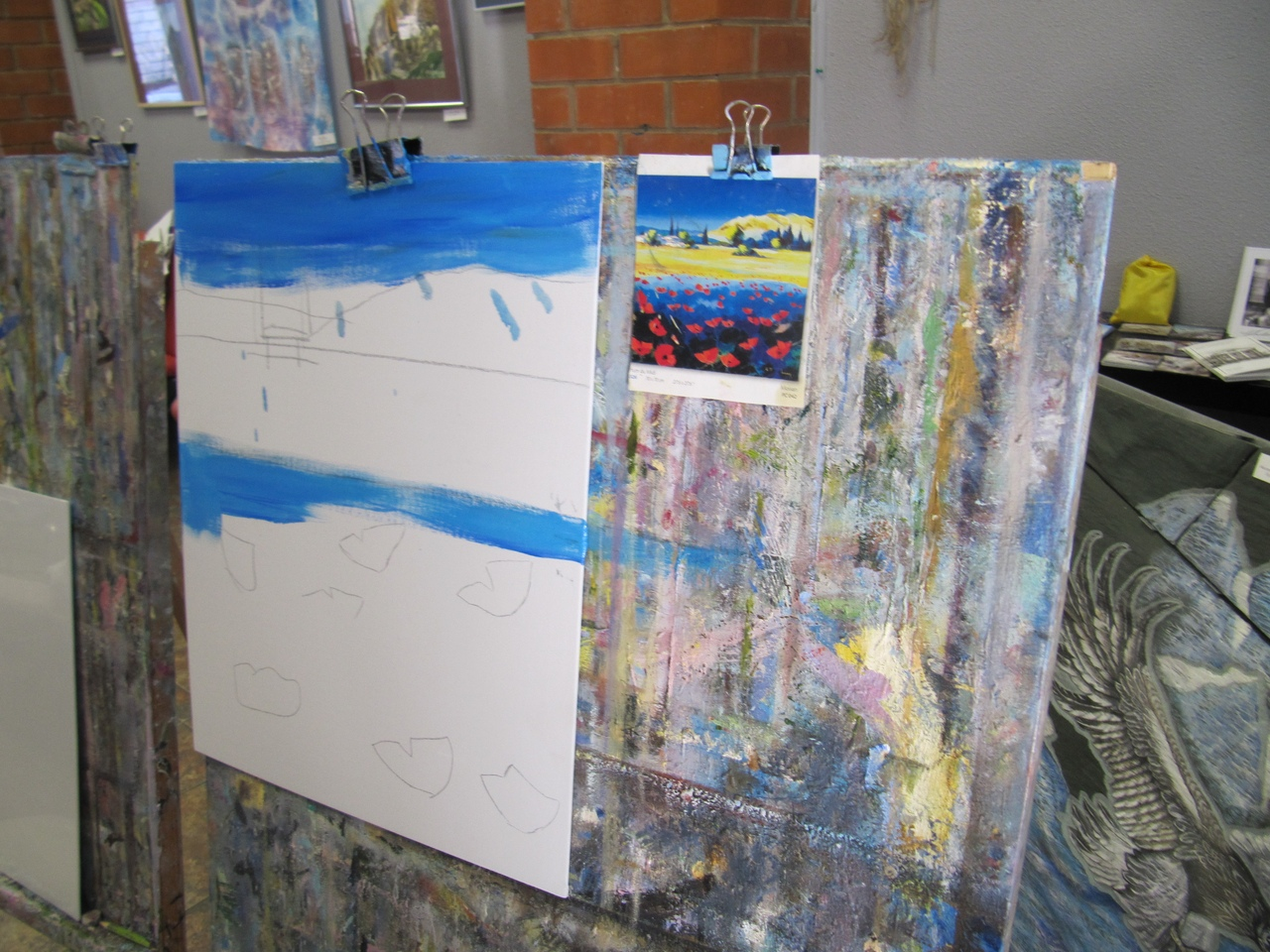 Pictures in stages. /3 - My, Painting, Canvas, Butter, Oil painting, Stages, Barnaul, Gallery, Parcel post, Longpost
