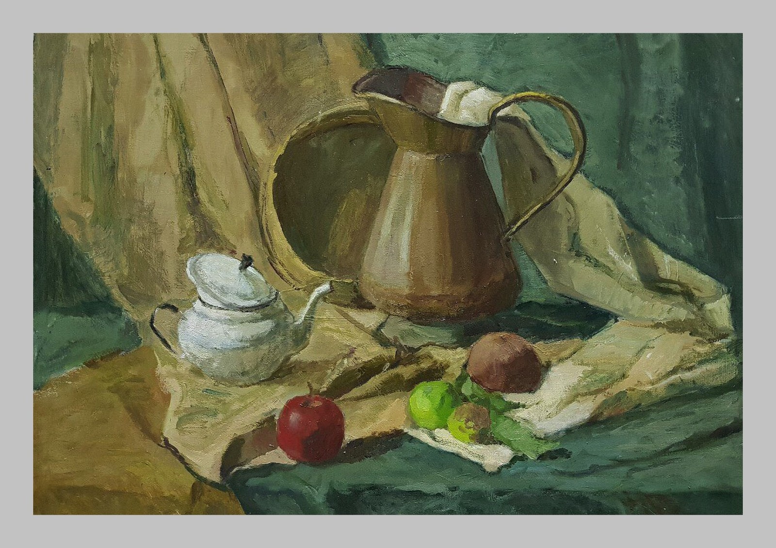 Art around us - My, Art, Painting, Canvas, Still life, Longpost, Etude, Butter, Oil painting, Painting