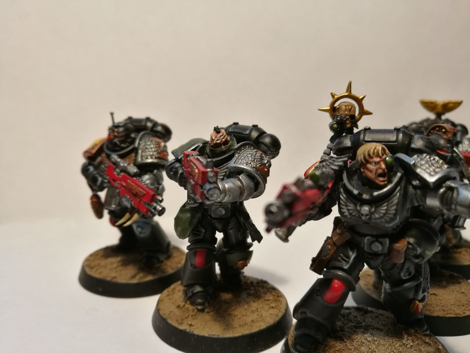 Deathwatch intercessors - Моё, Warhammer 40k, Wh miniatures, Imperium, Deathwatch, Хобби, Миниатюра, Длиннопост