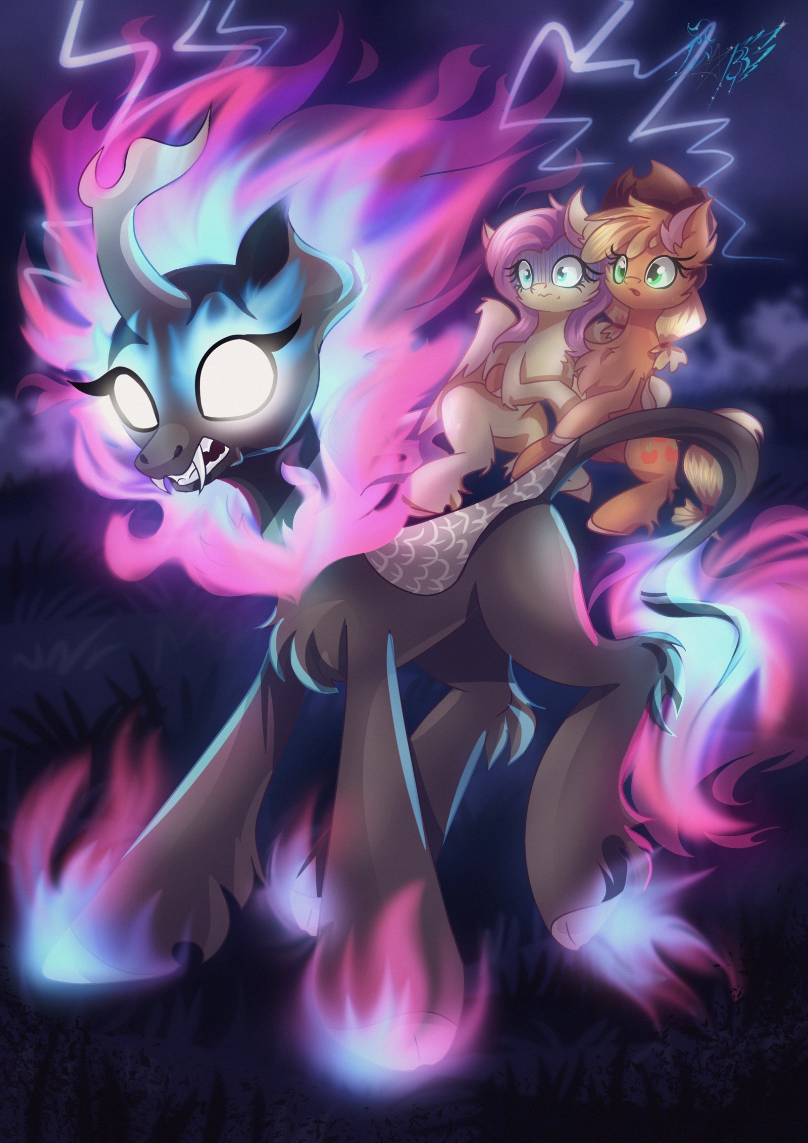 Nirik Autumn Blaze - My little pony, PonyArt, Nirik, Applejack, Fluttershy, Alexbluebird, Autumn blaze