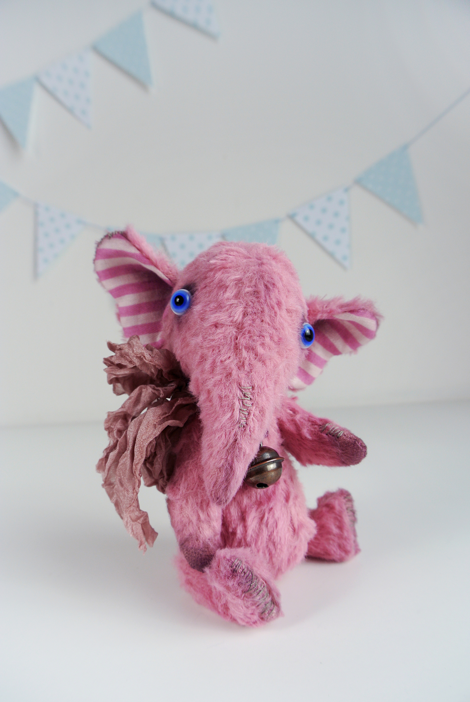 Pink Elephant - My, Needlework without process, Longpost, Soft toy