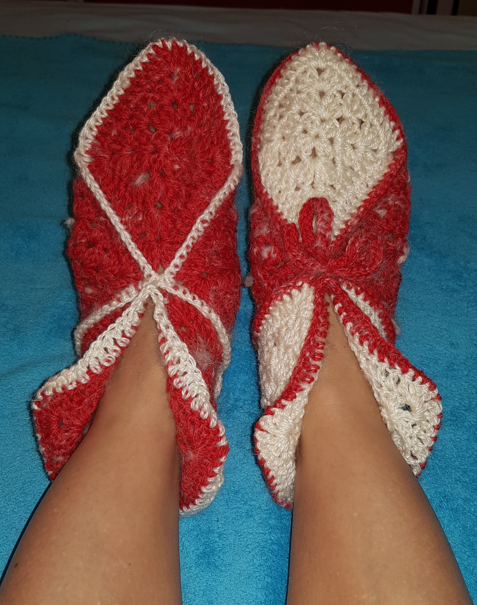 Pure wool slippers - My, Needlework without process, With your own hands, Knitting, Longpost