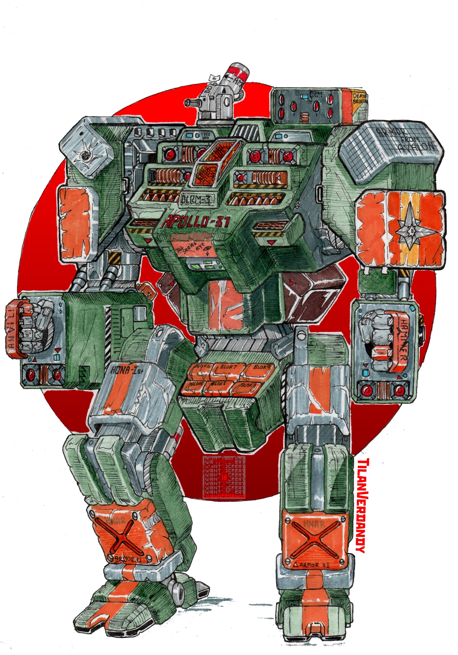 Fanart на тему Battletech - Моё, Арт, Рисунок, Battletech, Mech, Mecha, Mechwarrior, Mechwarrior Online, Мехвоин, Длиннопост, Меха