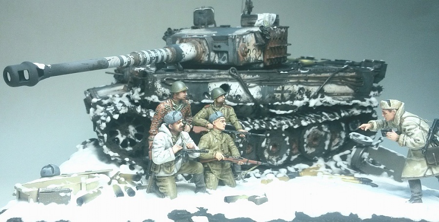 tiger killers - Modeling, Stand modeling, The Great Patriotic War, Longpost