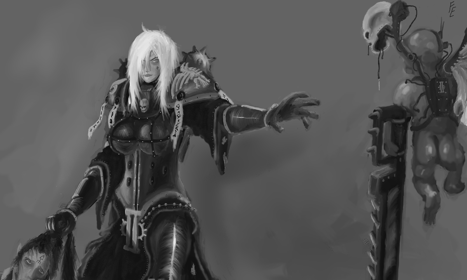 Sororitka and Cherub - My, Warhammer 40k, Adepta Sororitas