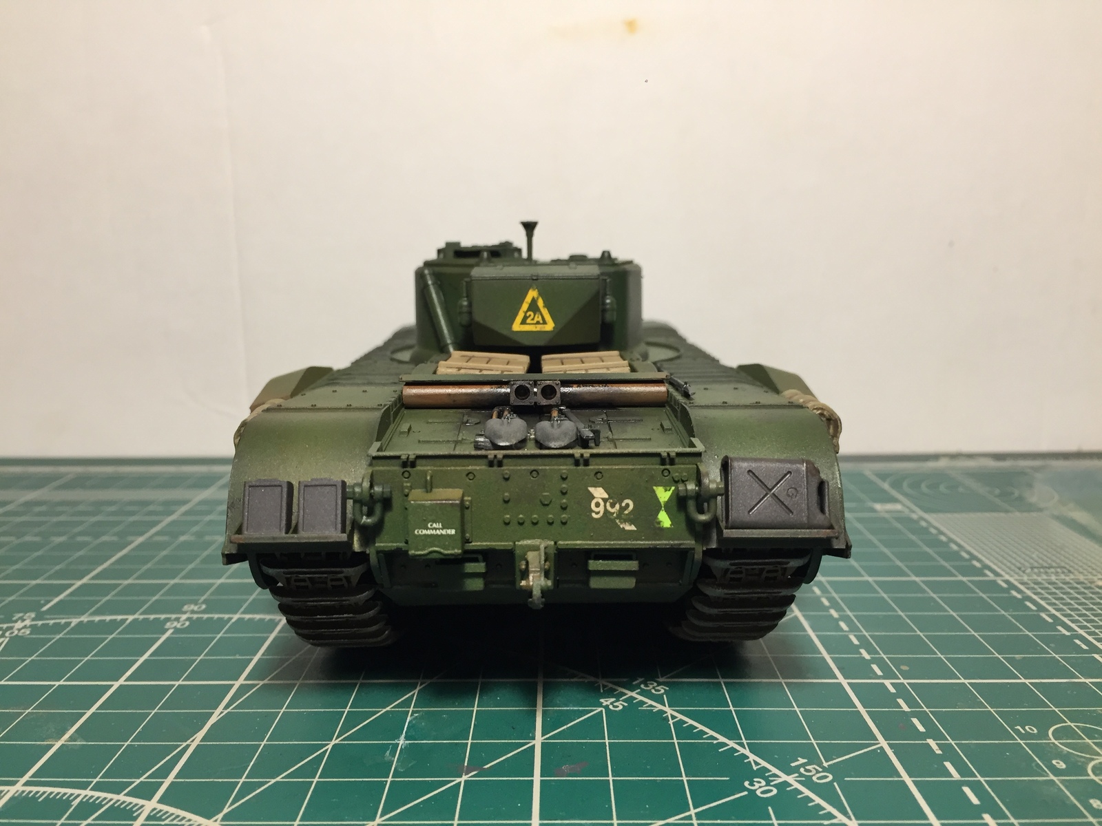 Churchill VII by Tamiya in 1:35 scale - My, , Tamiya, BTT, The Second World War, 1:35, Stand modeling, Painting, Great Britain, Longpost