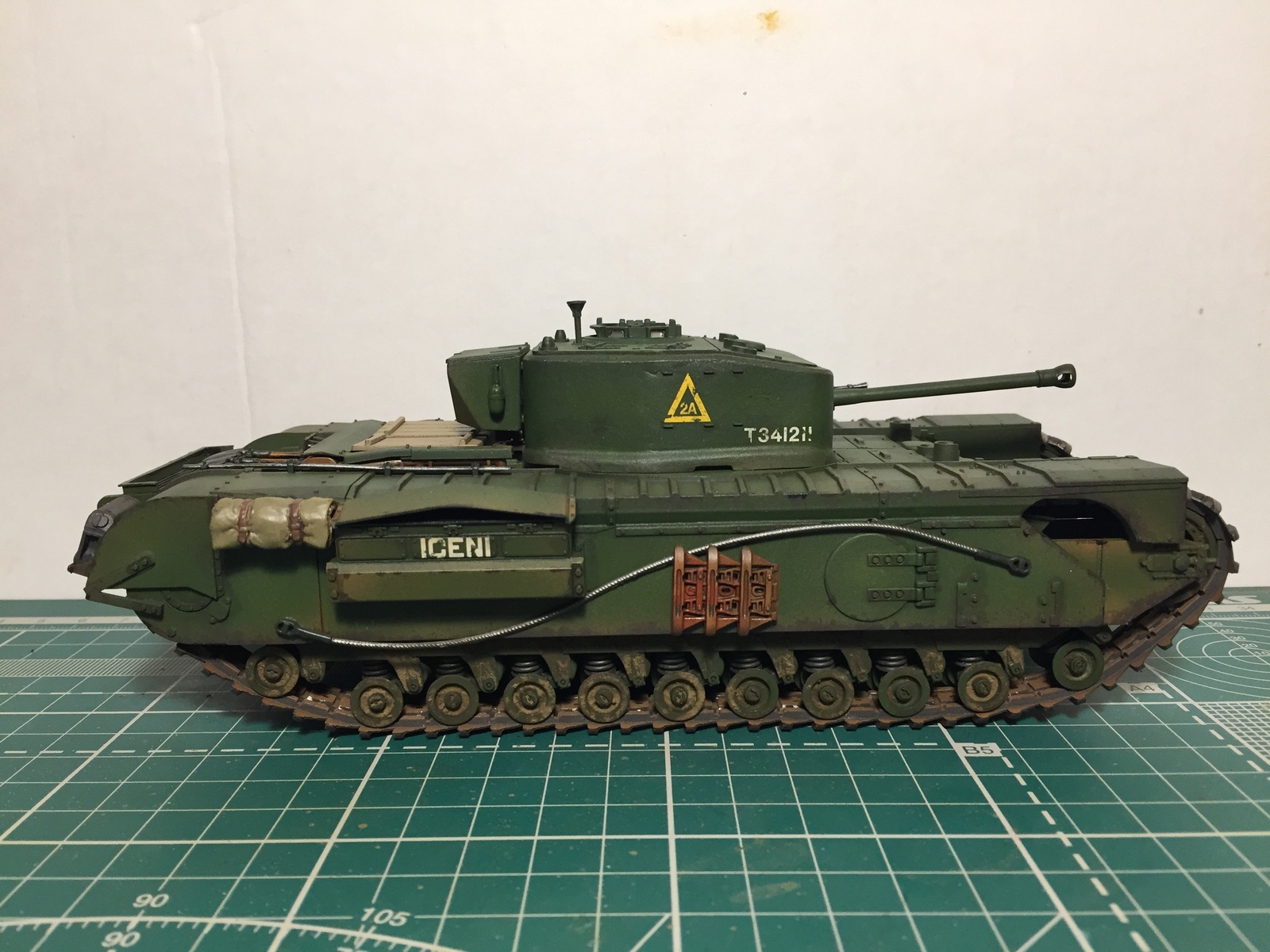 Churchill VII by Tamiya in 1:35 scale - My, , Tamiya, BTT, The Second World War, 1:35, Stand modeling, Painting, Great Britain, Longpost