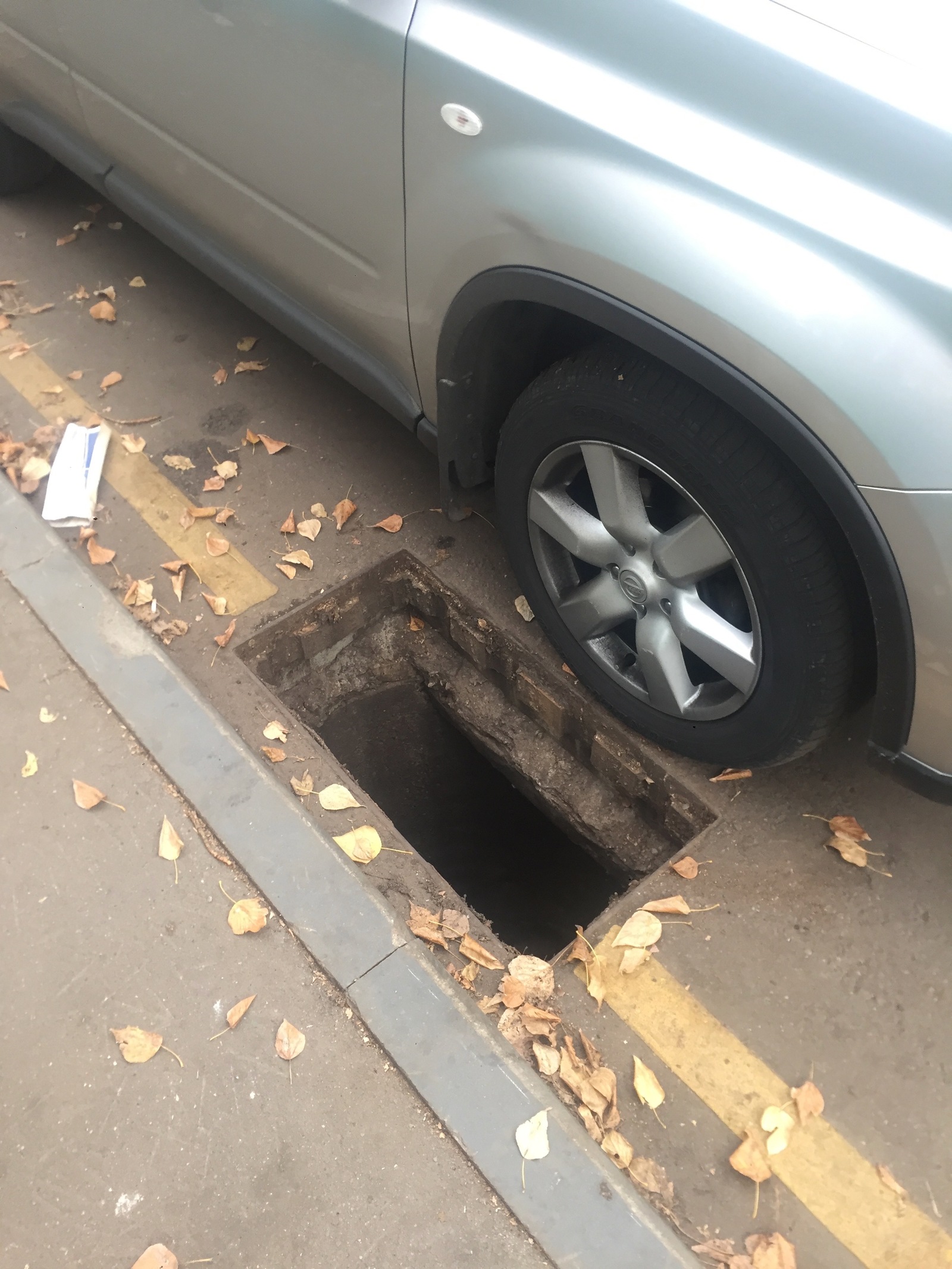 Parked successfully - My, Sewer hatch, Parking