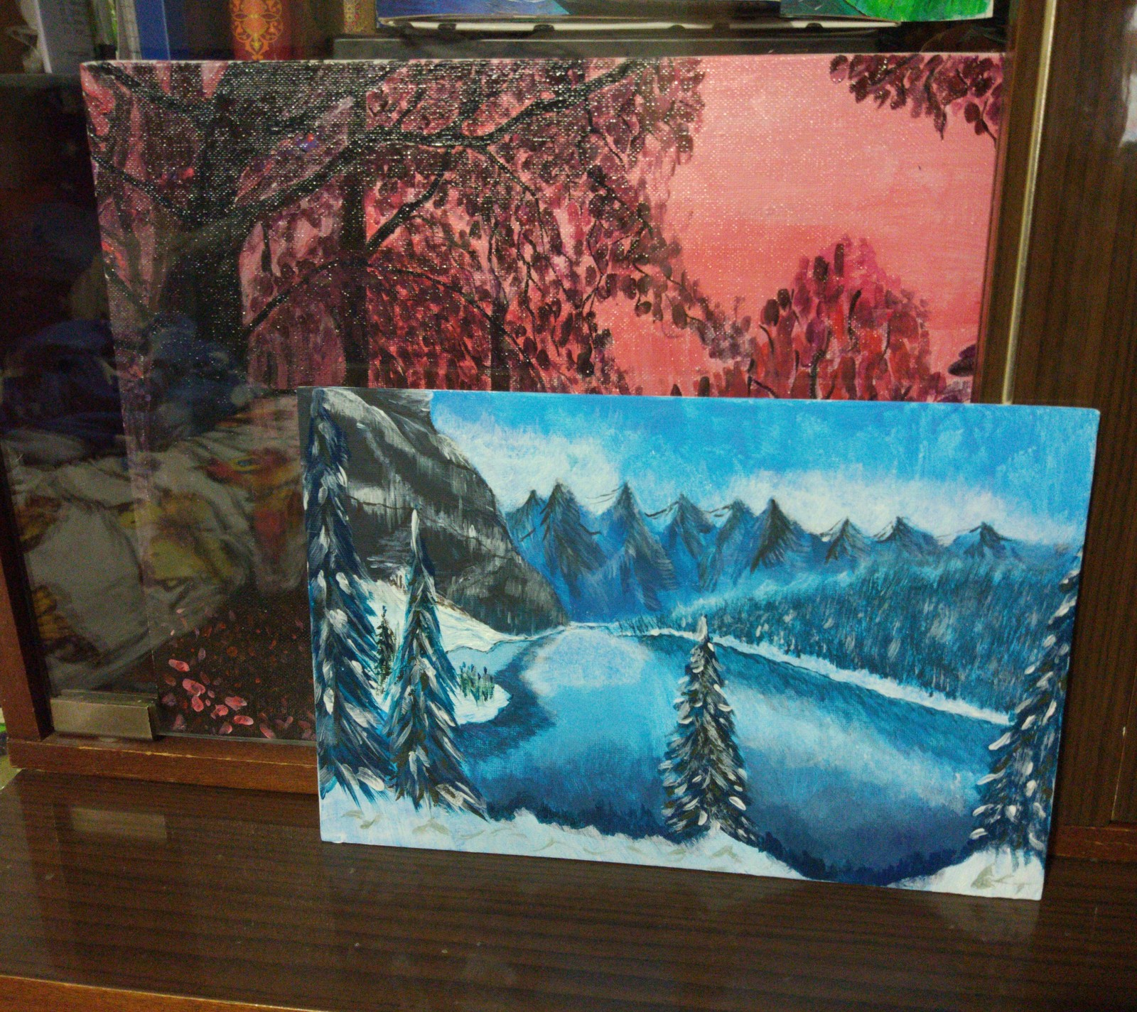 Landscapes - My, Landscape, Acrylic, Canvas, Paints, Longpost, Painting, Nature, Forest