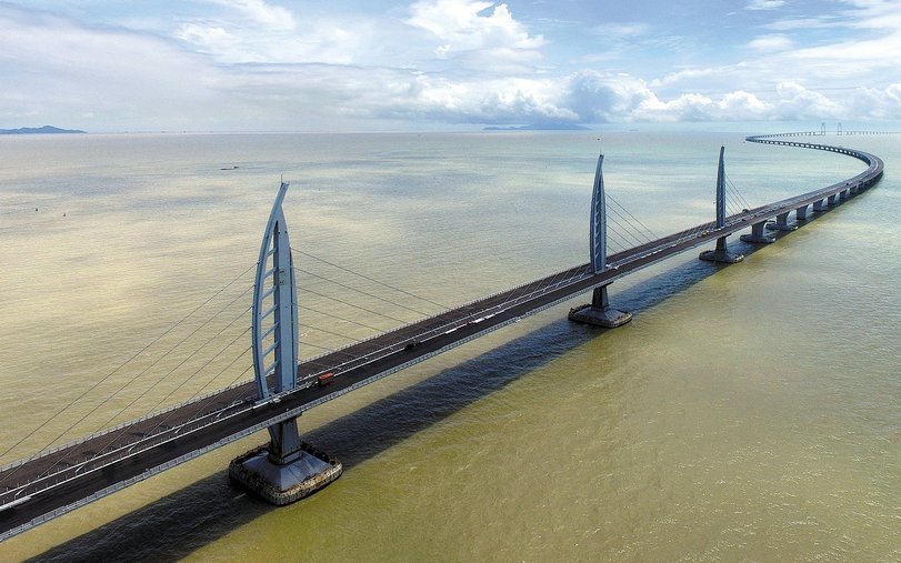 Tomorrow, China will open the world's longest bridge that crosses the ocean. - Bridge, China, Longpost, The photo