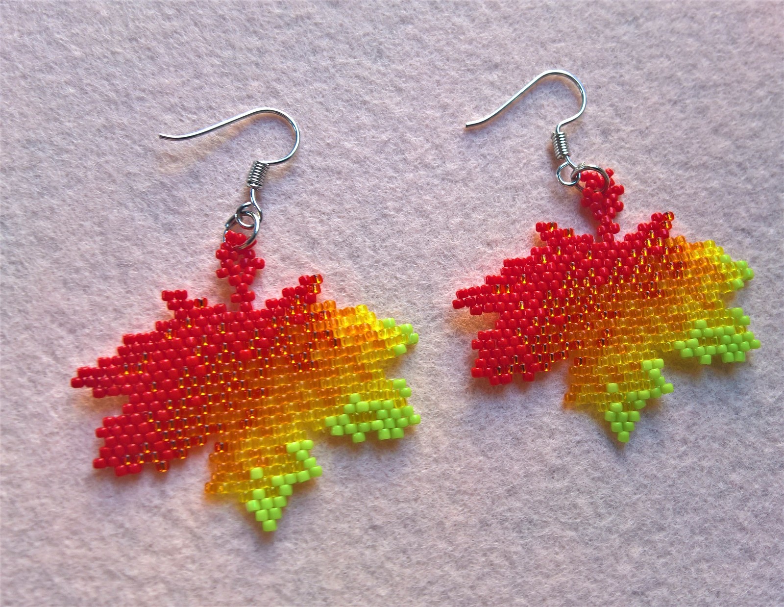 Autumn. - My, Beads, Beadwork, Needlework, Brooch, Autumn, Longpost