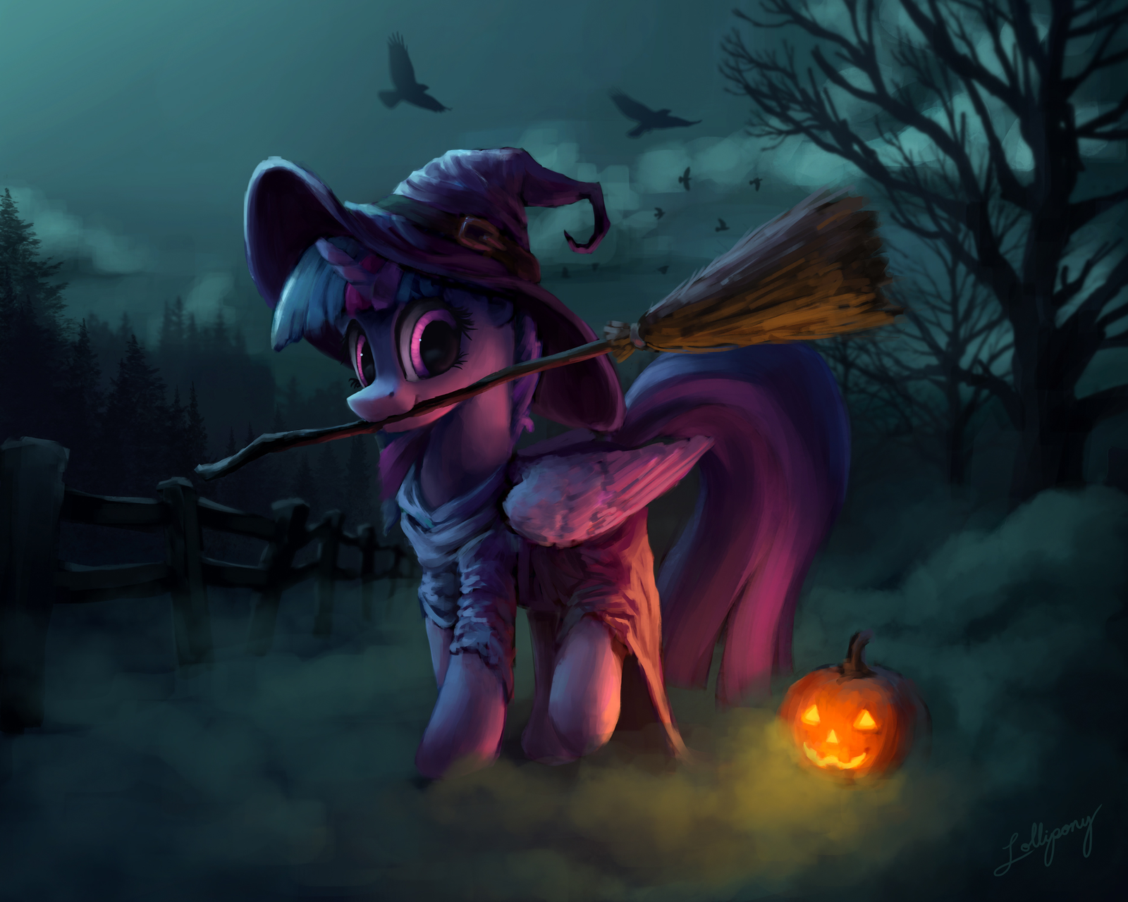 Ведьма Твай - My Little Pony, PonyArt, Twilight sparkle, Nightmare Night